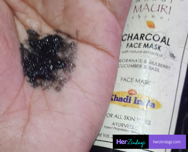 Khadi Charcoal Face Mask For Glowing Skin HZ Tried & Tested Product