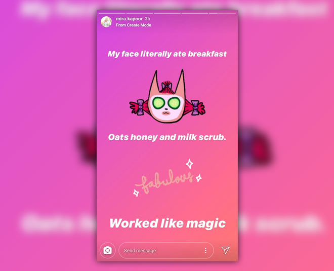 mira kapoor scrub inside