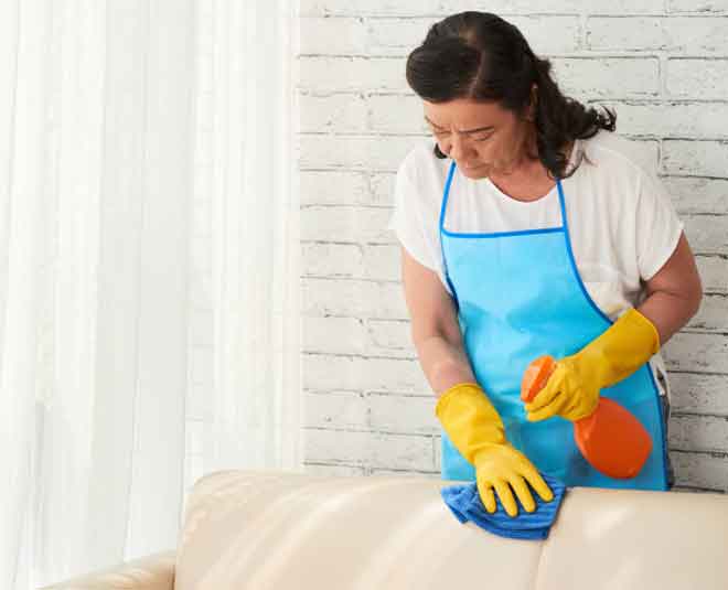 never clean with water in your house Inside