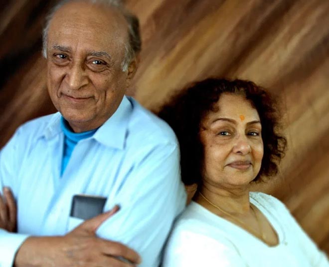 padma khanna with her husband 