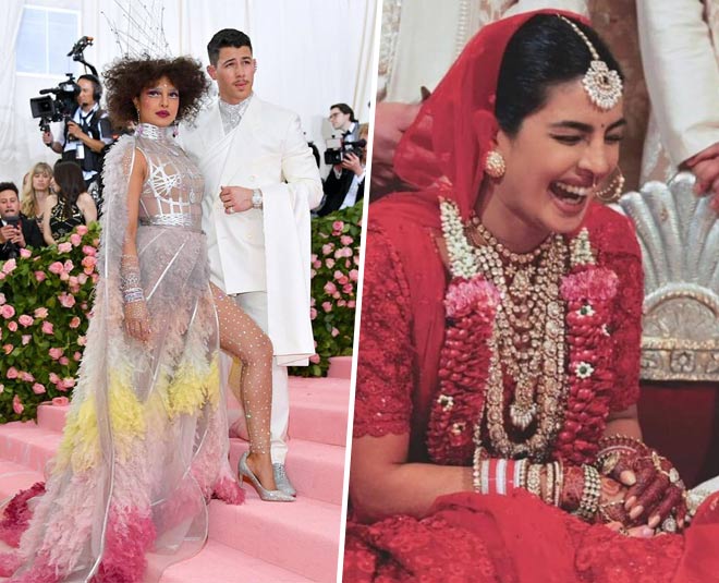 Priyanka Chopra's Wedding Dresses - See Photos of Chopra's Ralph Lauren  Gown, Traditional Lehenga