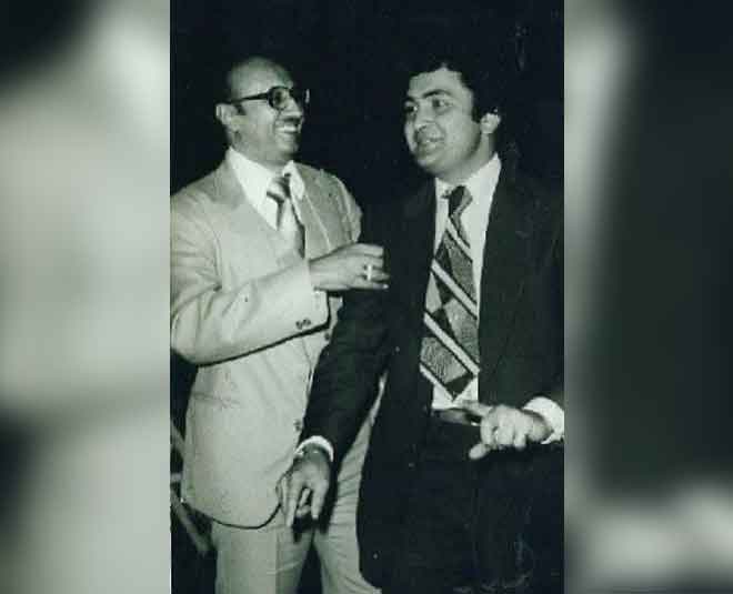 मनमोहन देसाई के साथ यादगार तस्वीर- rishi kapoor old photo