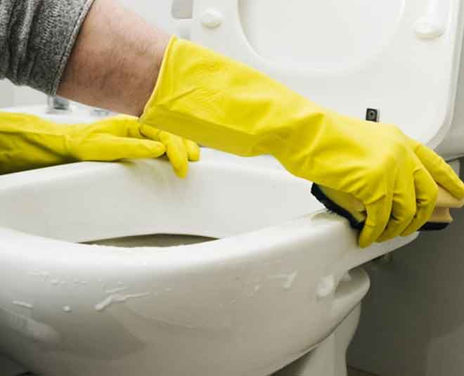 some homemade toilet cleanser Inside