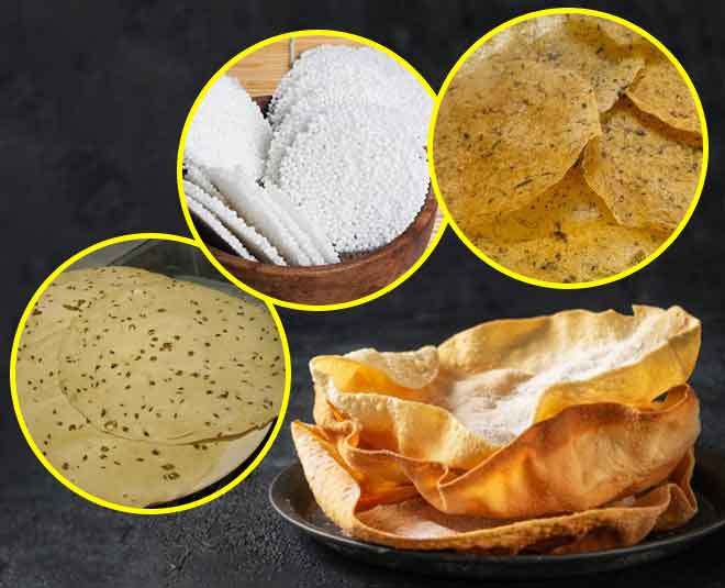 types of papad INSIDE
