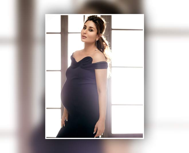 kareenakapoorkhanpregnancystylestripedmaternitygown  Fashion Mate   Latest Fashion Trends in India  Fashion Mate  Latest Fashion Trends in  India
