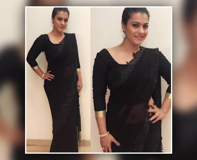 kajol saree blouse designs