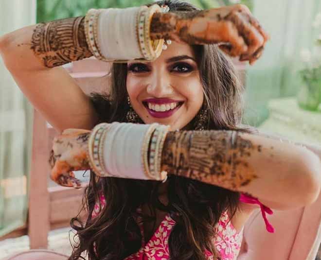 मेहंदी फ्लॉन्ट करते आईं नजर rana daggubati miheeka bajaj wedding inside