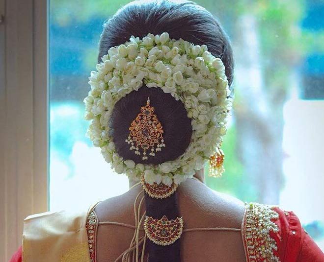 Bengali Bridal Bun Hair Style