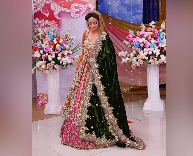 Fully Embellished Lehenga Choli with a Net Veil and Shawl – UY COLLECTION