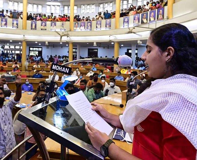 aarya rajendran mayor