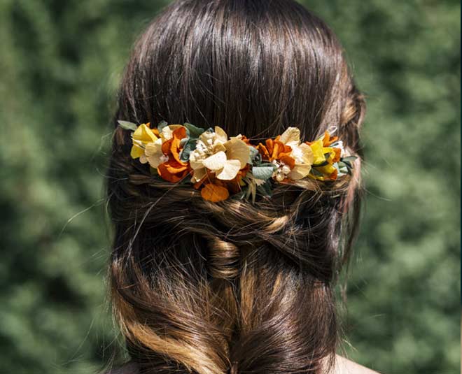 ओपन चोटी विथ फ्लावर एक्सेसरीज choti with flowers
