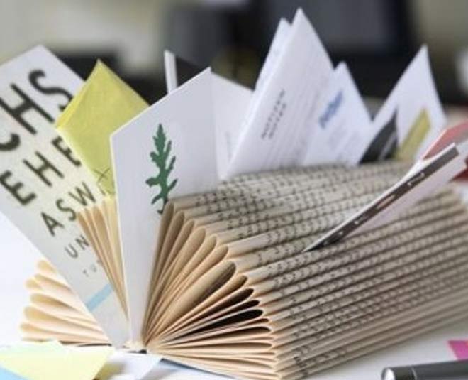 different ways of reusing old books inside 