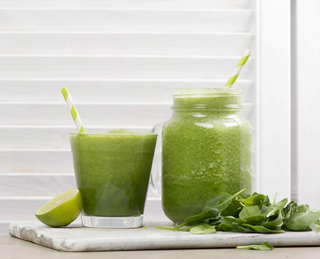 green leafy juice