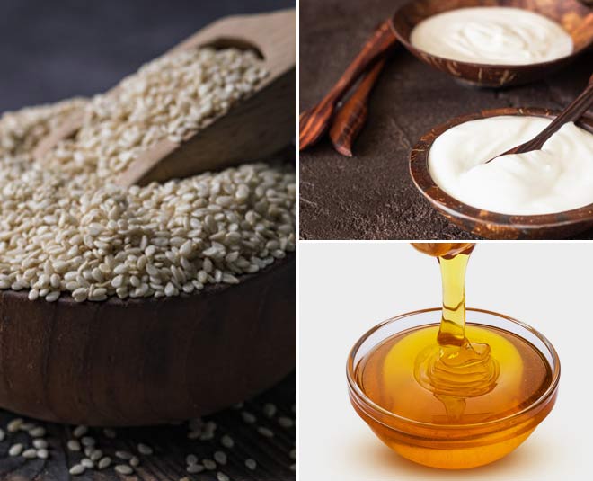 hair mask sesame seeds