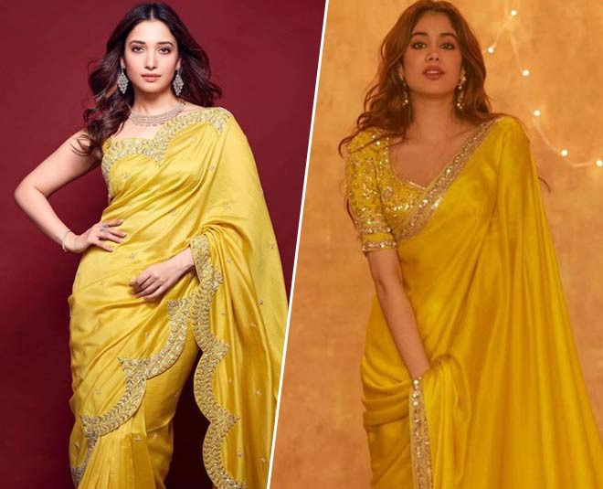 haldi ceremony saree looks