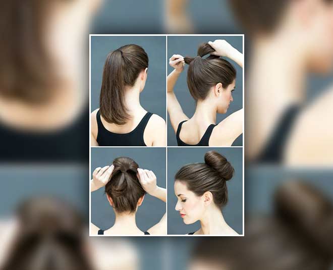 how to create bun hairstyle make ponytail