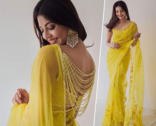 Yellow Saree for Haldi: Yellow Saree for Wedding, Sarswati Puja - Check  Anupama fame Rupali Ganguly yellow saree looks, blouse designs | Times Now  Navbharat