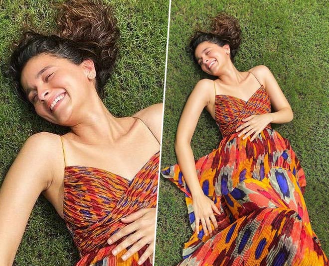 मल्टीकलर लॉन्ग ड्रेस multi colour dress