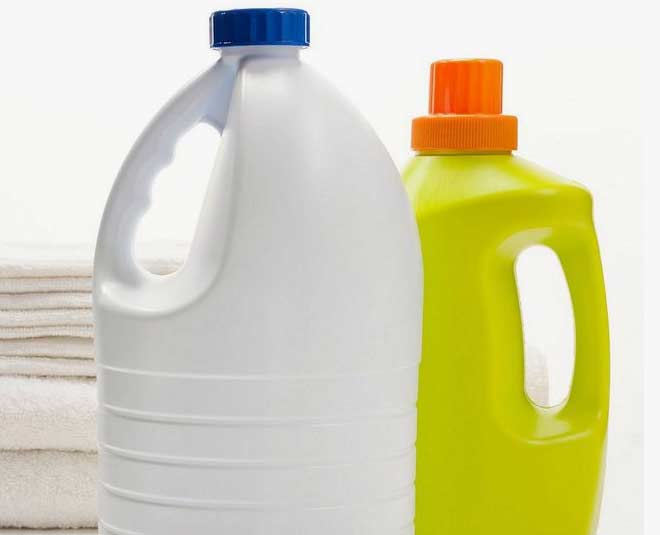 remove stains from plastic utensils inside 