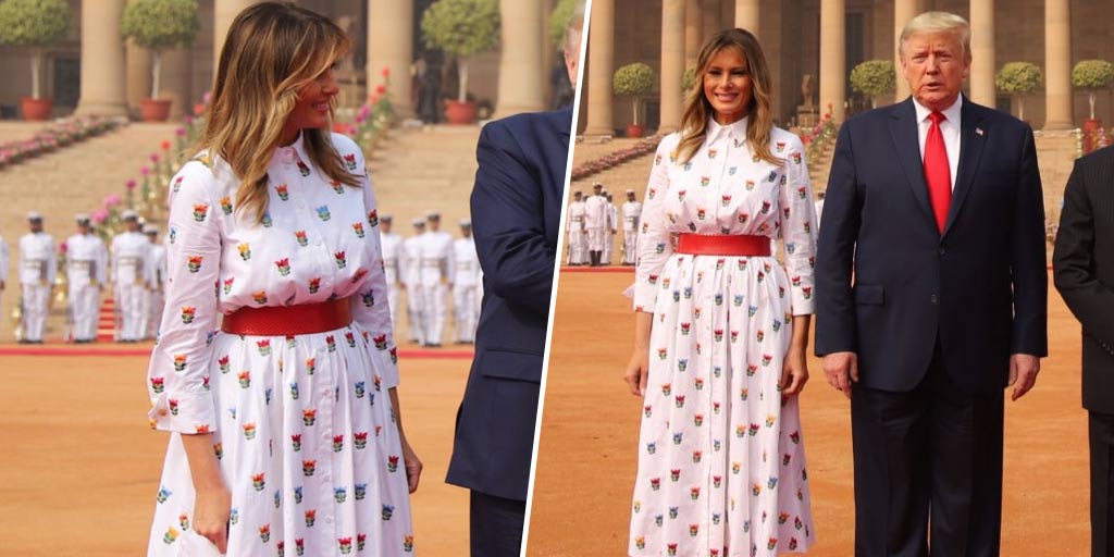 Melania Trump Dons Another Elegant White Outfit For Her ...