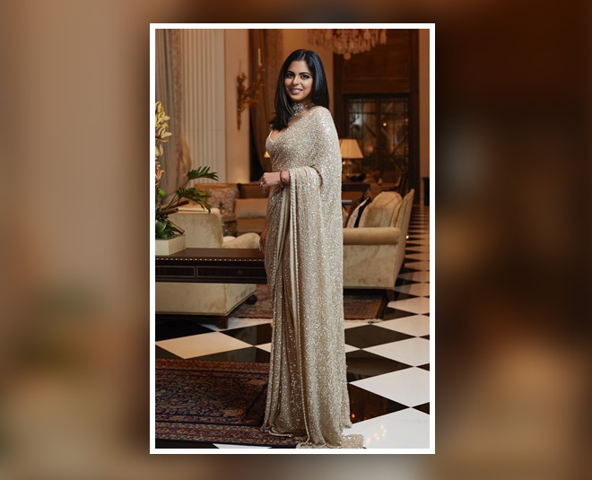 Nita ambani daughter isha ambani  saree look