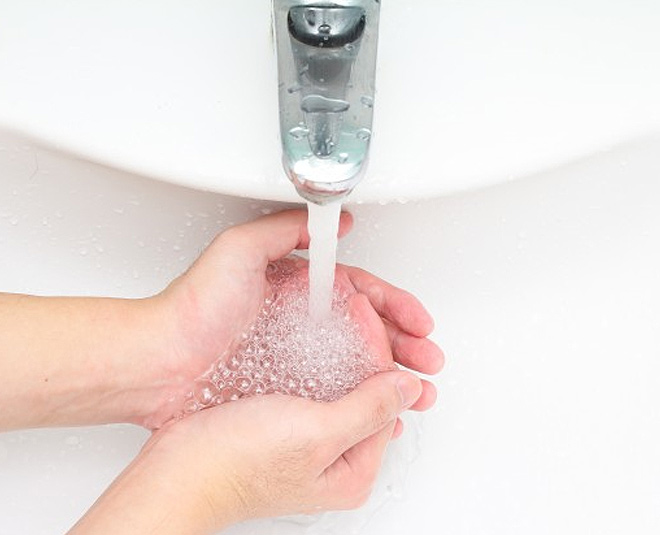 ayurvedic rules washing hands inside 
