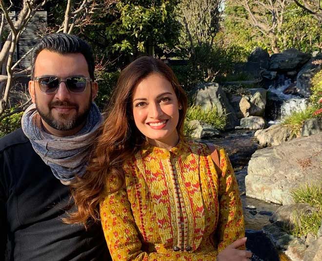 diya mirza with exhusband sahil sanhga