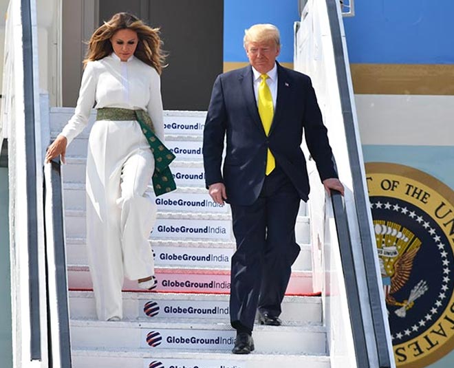 donald trump and wife inside
