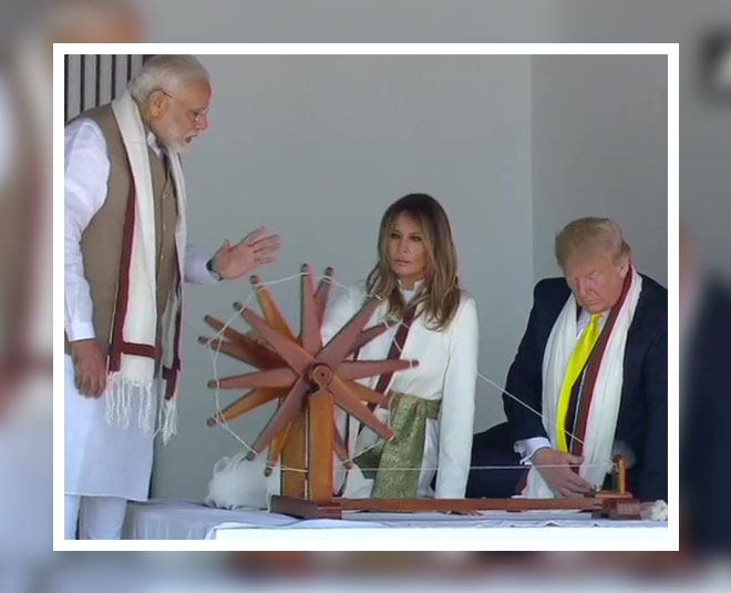 donald trump using charkha
