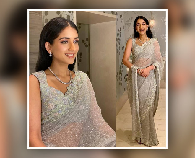 isha ambani vs radhikha marchent latest saree look