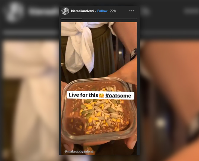 kiara advani eats oats in breakfast one