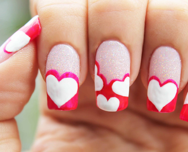 हार्ट शेप नेल आर्ट latest nail art trends ideas for women see images inside