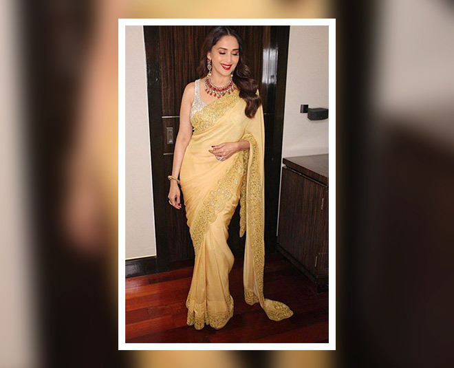 madhuri dixit bollywood actress beautiful saree