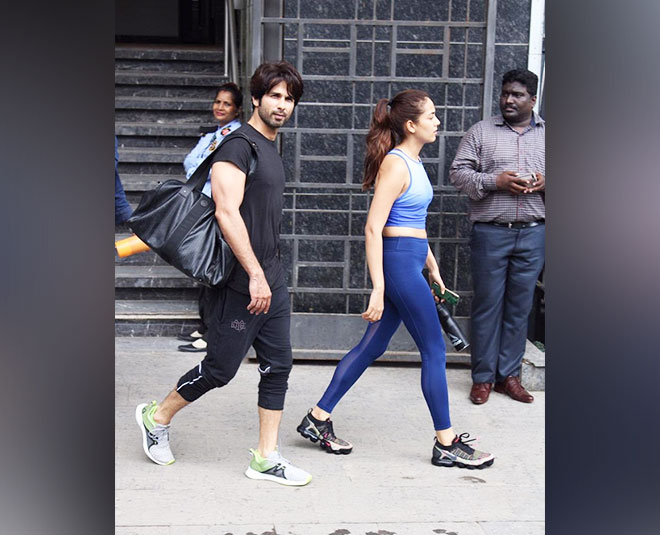 shahid kapoor and mira rajput gym looks inside 