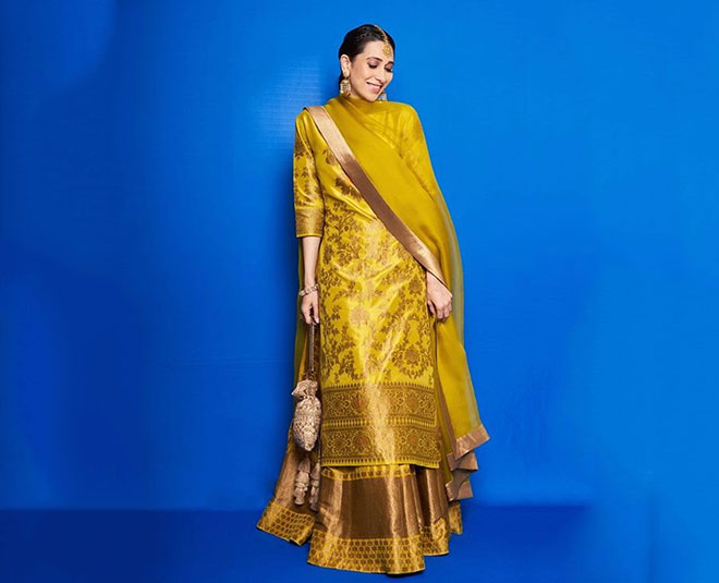 yellow colour in wedding function like kapoor sisters inside 