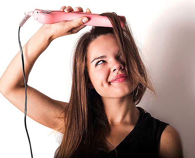 add volume in thin hair flat iron