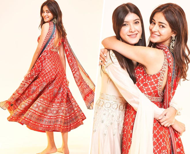 ananya panday anarkali suit look