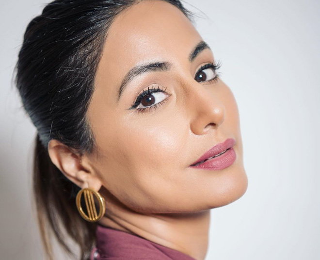 hina khan eye makeup nude eyes