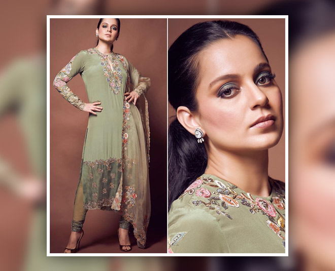 kangana ranaut in green dress