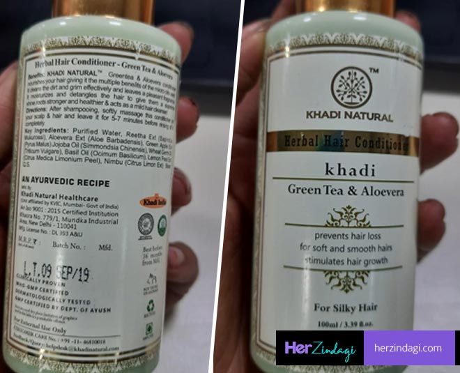 Khadi Green Tea & Aloevera Conditioner For Hair Loss Problem khadi