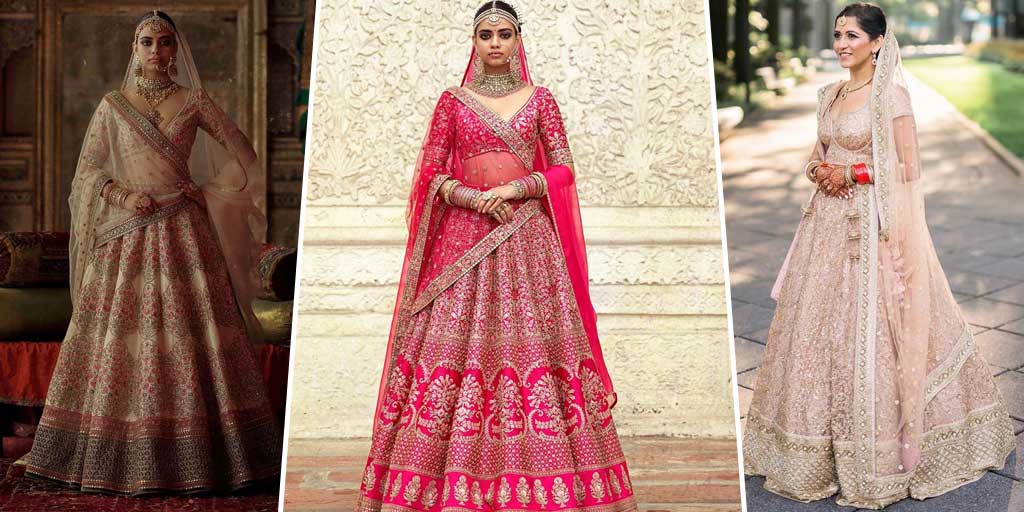 sabyasachi red and white lehenga