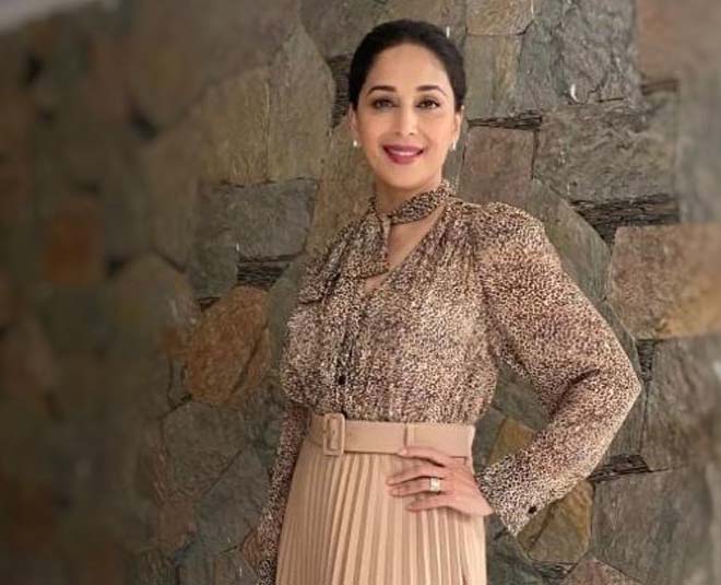 madhuri dixit gold style western