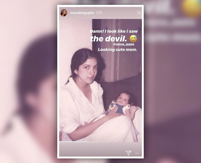 neena gupta old photo with baby masaba