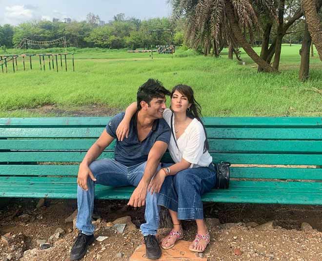 rhea chakraborty with sushant singh rajput official relationship