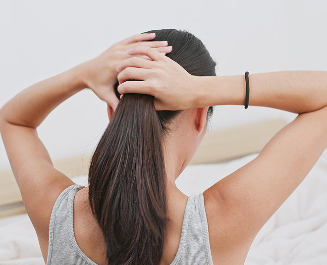 right way of exfoliating hair tie