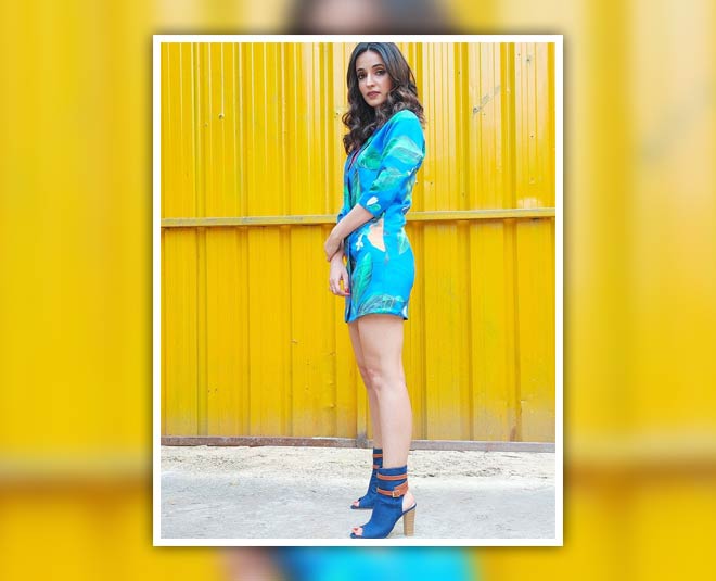 sanaya irani short dress party look