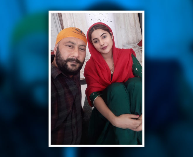 shehnaz kaur with dad