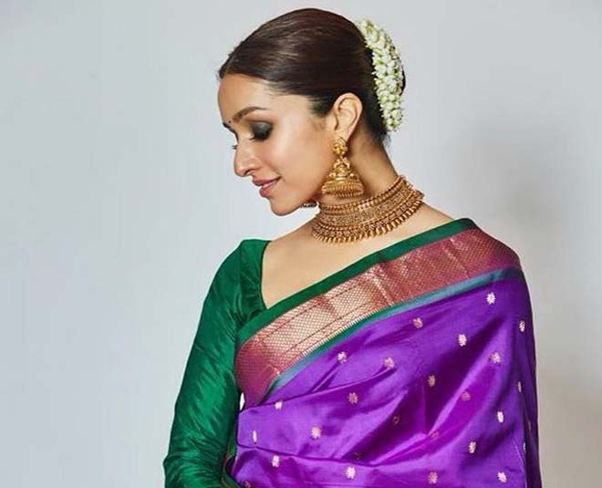 shraddha kapoor party hairstyles sleek bun