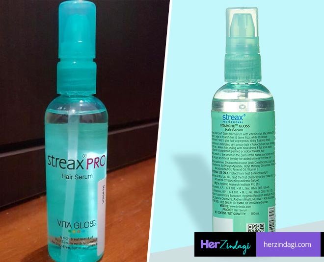 HZ Tried & Tested: Streax Pro Hair Serum Vita Gloss Detailed Review |  HerZindagi