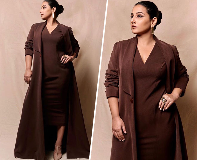 vidya balan stylish jacket style